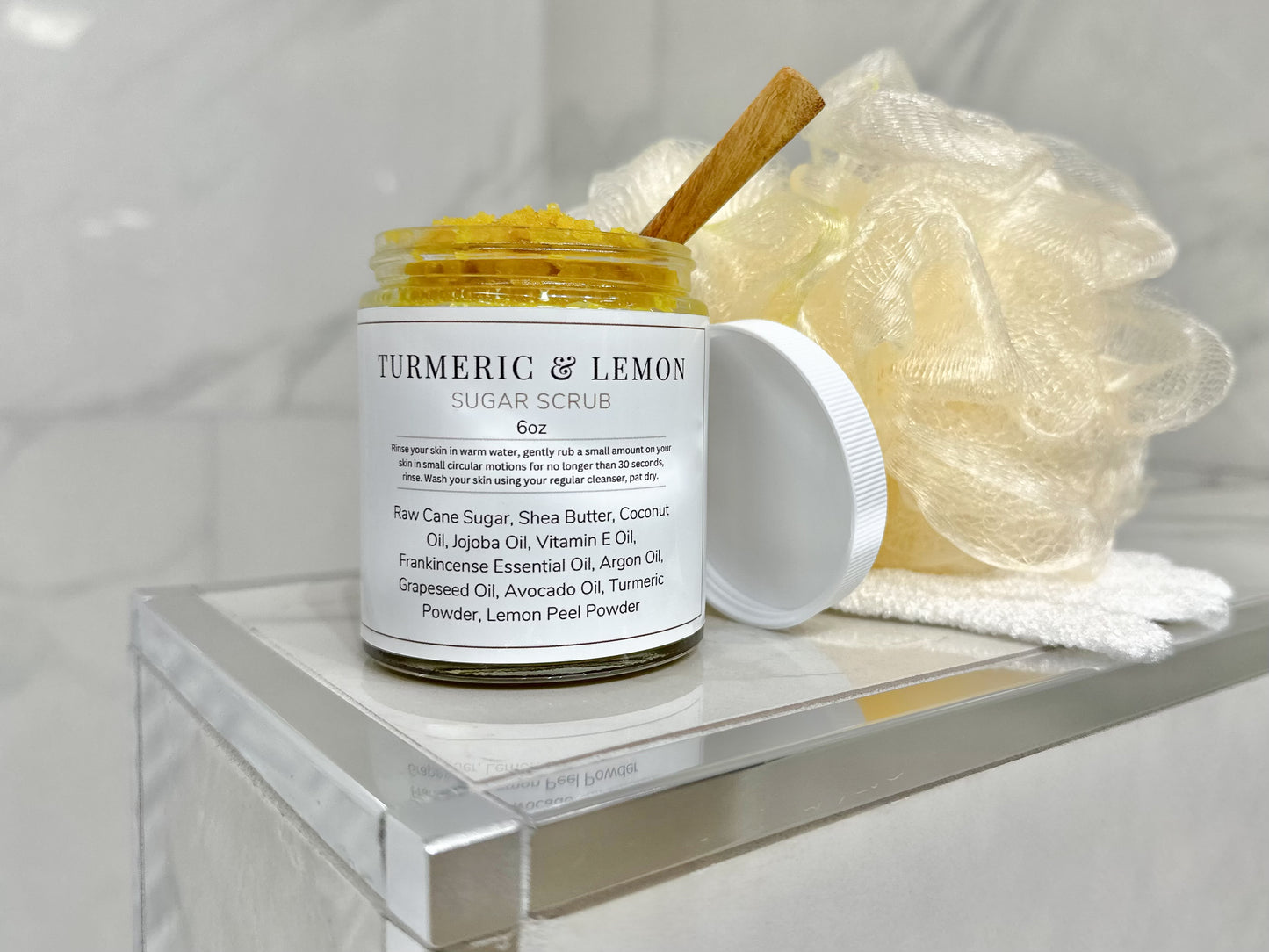 Turmeric & Lemon Sugar Scrub